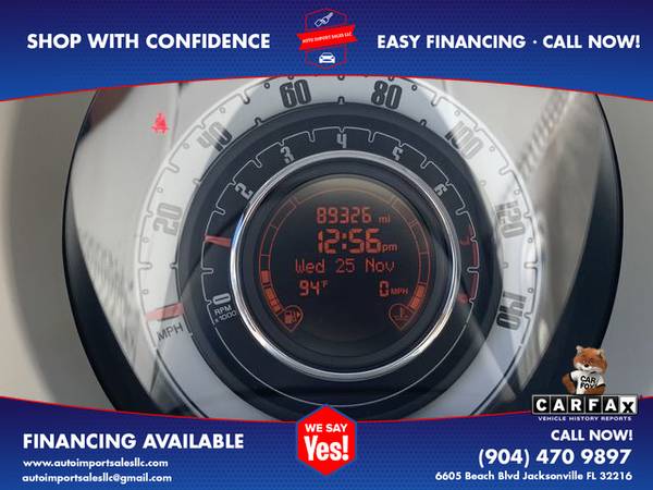 2012 FIAT 500 - Financing Available! - cars & trucks - by dealer -... for sale in Jacksonville, FL – photo 11
