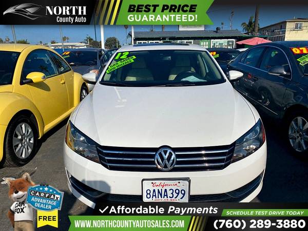 2012 Volkswagen Passat SE PZEVSedan 6A w/ Sunroof PRICED TO SELL! -... for sale in Oceanside, CA – photo 3
