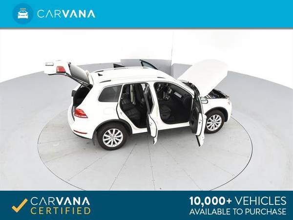2012 VW Volkswagen Touareg VR6 Lux Sport Utility 4D suv WHITE - for sale in Inwood, NY – photo 14