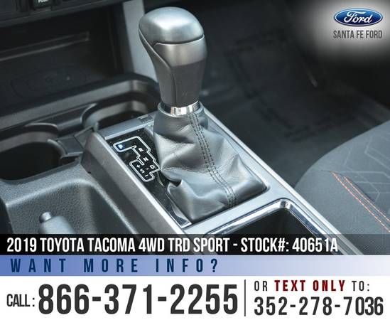 *** 2019 TOYOTA TACOMA 4WD TRD SPORT *** Cruise Control -... for sale in Alachua, FL – photo 17