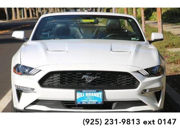 2018 Ford Mustang convertible EcoBoost Premium 2D Convertible (White) for sale in Brentwood, CA – photo 8