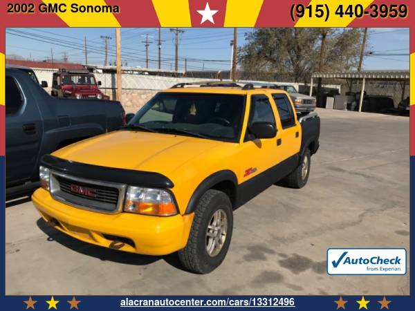 2002 GMC Sonoma Crew Cab 123" WB 4WD SLS *Best Prices In Town* -... for sale in El Paso, TX – photo 4