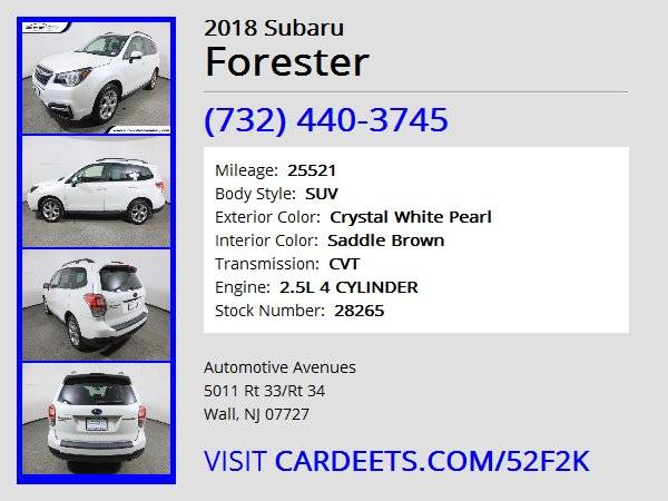 2018 Subaru Forester, Crystal White Pearl - - by for sale in Wall, NJ – photo 22