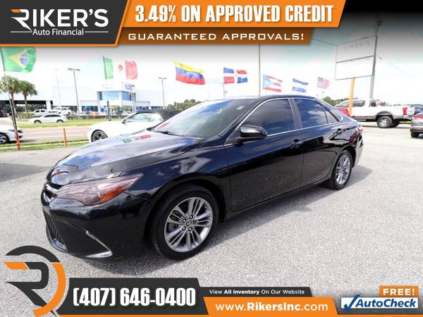 $145/mo - 2015 Toyota Camry SE - 100 Approved! - cars & trucks - by... for sale in Kissimmee, FL – photo 3