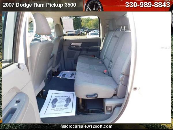 2007 Dodge Ram Pickup 3500 SLT 4x4 4dr Mega Cab 6.3 ft. SB DRW Pickup for sale in Akron, OH – photo 24