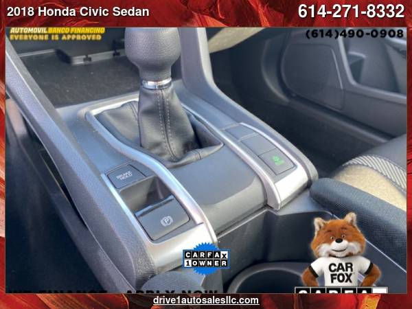 2018 Honda Civic Sedan LX Manual - cars & trucks - by dealer -... for sale in Columbus, OH – photo 17