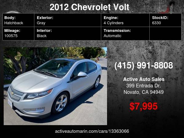 2012 Chevrolet Volt, Leather! Well Maintained! SALE! - cars & for sale in Novato, CA – photo 20