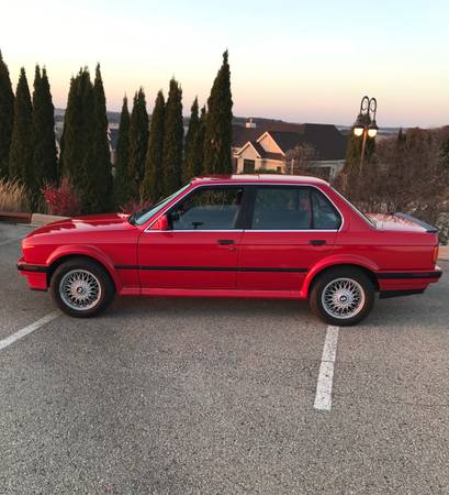 1990 Bmw 325ix 5-speed manual sedan red e30 - cars & trucks - by... for sale in Oregon, WI – photo 4