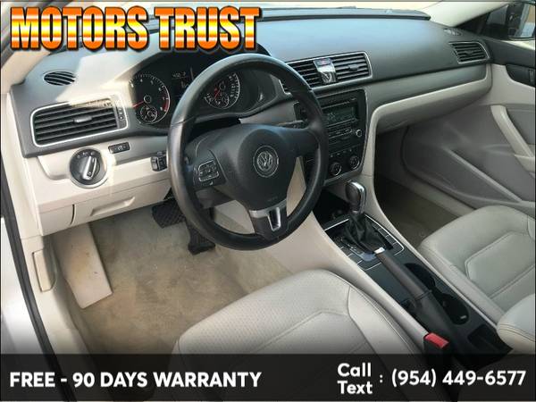 2014 Volkswagen Passat 4dr Sdn 1.8T Auto S 90 Days Car Warranty for sale in Miami, FL – photo 10