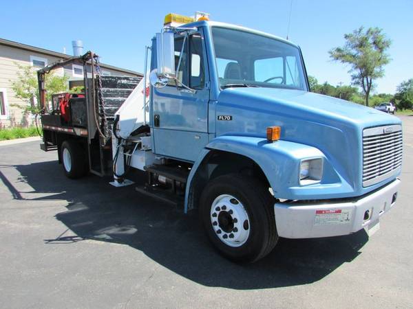 1998 Freightliner FL70 CAT Flatbed with Knuckle Boom for sale in ST Cloud, MN – photo 8