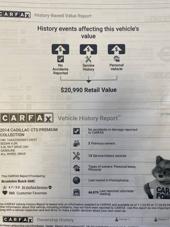 Caddilac CTS Premium Luxury AWD for sale in Cranston, RI – photo 11