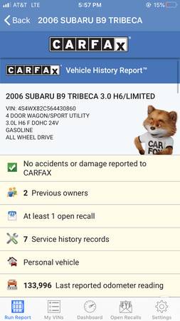 !! 2006 Subaru B9 Tribeca, AWD, Sunroof, *Clean Carfax*, Well... for sale in Clifton, PA – photo 17