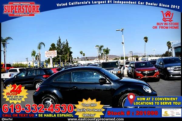 2012 VOLKSWAGEN BEETLE 2.5L HATCHBACK-EZ FINANCING-LOW DOWN! - cars... for sale in El Cajon, CA – photo 12