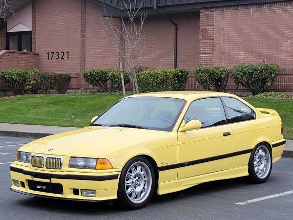 1998 BMW M3 E36 * ONLY 71K * DAKAR YELLOW ** - cars & trucks - by... for sale in Lynnwood, WA – photo 3