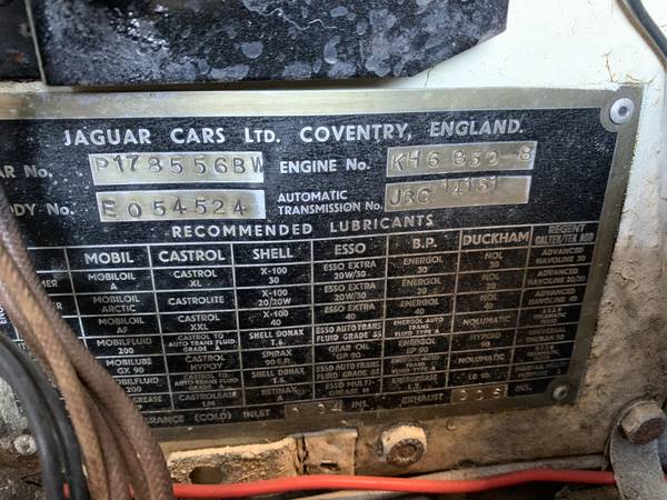 1963 Jaguar MK 2 automatic 3.4L engine - one owner!! for sale in Monterey, CA – photo 16