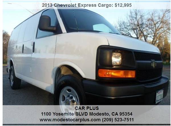 2013 CHEVROLET EXPRESS 2500 FULL SIZE CARGO VAN FLEX FUEL ONE OWNER for sale in Modesto, CA