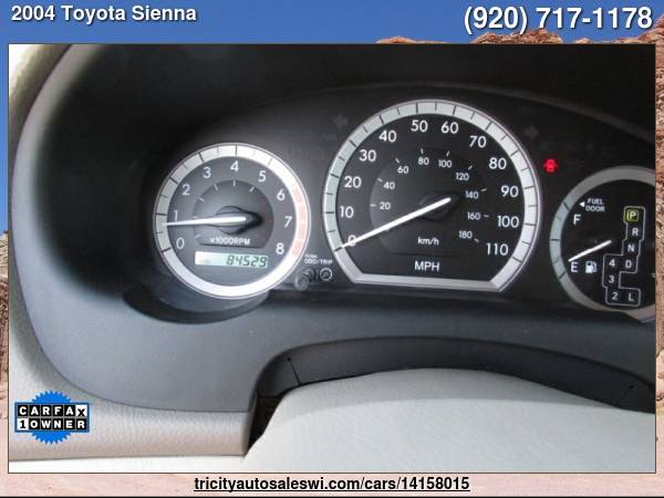 2004 TOYOTA SIENNA XLE 7 PASSENGER 4DR MINI VAN Family owned since for sale in MENASHA, WI – photo 14