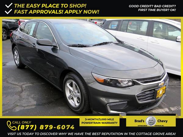 439/mo - 2018 Chevrolet Malibu LS - - by dealer for sale in Cottage Grove, OR – photo 3