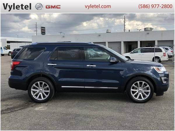 2017 Ford Explorer SUV Limited FWD - Ford Blue Jeans Metallic - cars... for sale in Sterling Heights, MI – photo 3