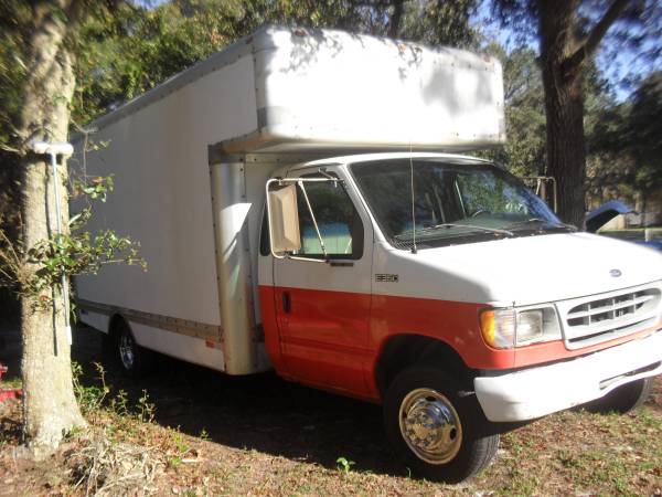 1998 Ford F-350 Box Moving Van - cars & trucks - by owner - vehicle... for sale in Crescent City, FL – photo 4