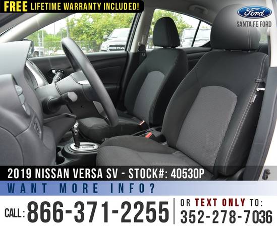 2019 Nissan Versa Sedan SV *** Keyless Entry, Camera, Touchscreen... for sale in Alachua, FL – photo 10