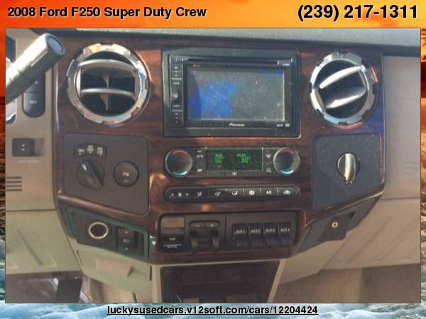 2008 Ford F250 Super Duty Crew Cab Lariat Pickup 4D 6 3/4 ft Lucky's... for sale in North Fort Myers, FL – photo 12