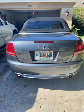 2009 Audi A4 Quattro S-Line Convertible 2.0T 6-Speed Automatic -... for sale in Riverview, FL – photo 4
