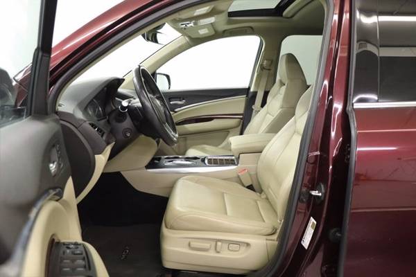HEATED LEATHER! 7 PASSENGER! 2017 Acura *MDX* SUV Dark Cherry... for sale in Clinton, MO – photo 4