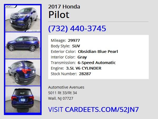 2017 Honda Pilot, Obsidian Blue Pearl - - by dealer for sale in Wall, NJ – photo 22