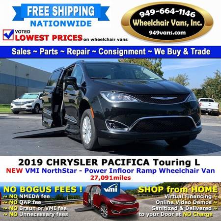 2019 Chrysler Pacifica Touring L Wheelchair Van VMI Northstar - Pow for sale in Laguna Hills, CA – photo 2