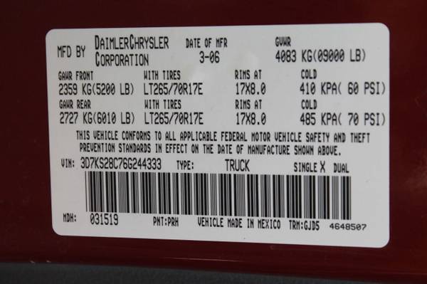2006 DODGE RAM 2500 QUAD CAB 4X4 5.9 CUMMINS TURBO DIESEL LARAMIE 130K for sale in WINDOM, SD – photo 24
