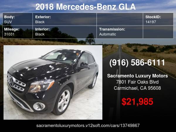 2018 Mercedes-Benz GLA GLA 250 GLA250 31K MILES LOADED WARRANTY BAD for sale in Carmichael, CA – photo 24