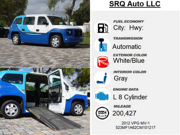 2012 Other MV-1 Mobility Vehicle Blue - - by for sale in Bradenton, FL – photo 11