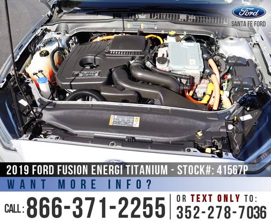 2019 Ford Fusion Energi Titanium Leather Seats - Sunroof for sale in Alachua, FL – photo 10