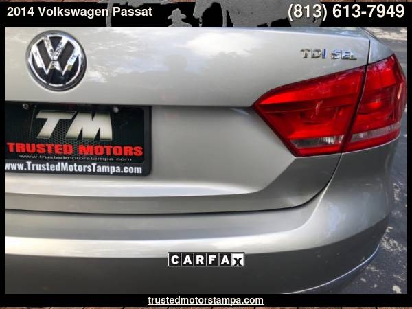 2014 Volkswagen Passat 4dr Sdn 2.0L DSG TDI SEL Premium with Carpet... for sale in TAMPA, FL – photo 9