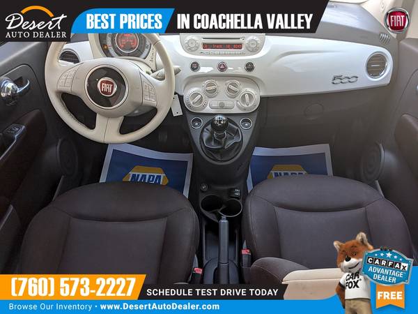 2015 Fiat 500 69,000 MILES 1 OWNER Pop Hatchback that's priced BELOW... for sale in Palm Desert , CA – photo 12