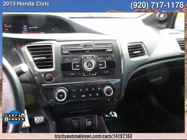 2013 HONDA CIVIC SI 4DR SEDAN Family owned since 1971 - cars & for sale in MENASHA, WI – photo 14