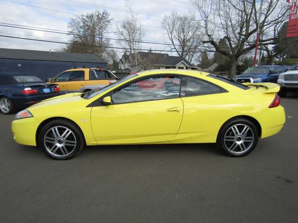 2001 Mercury Cougar 3dr Cpe V6 YELLOW 5 SPD 1 OWNER - cars & for sale in Milwaukie, OR – photo 10