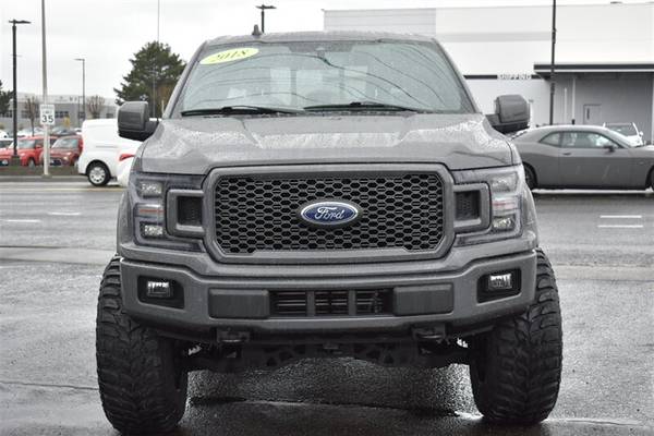 2018 FORD F-150 SUPERCREW 4X4 LIFTED LEADFOOT GRAY LARIAT SPORT PKG... for sale in Gresham, OR – photo 8