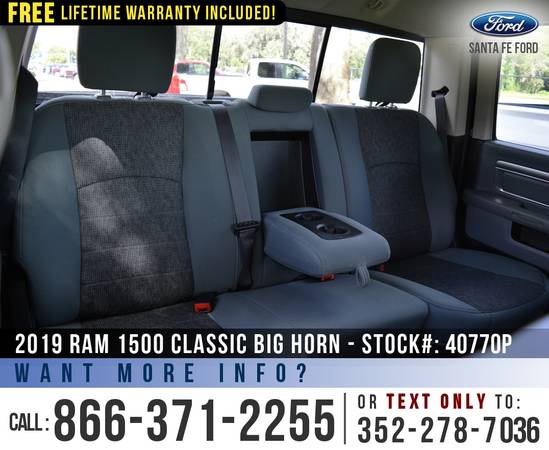 2019 RAM 1500 CLASSIC BIG HORN *** Cruise Control, Bedliner *** -... for sale in Alachua, FL – photo 14