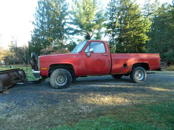 1987 Chevrolet 4 x 4 w/ plow - cars & trucks - by owner - vehicle... for sale in Ithaca, NY – photo 2