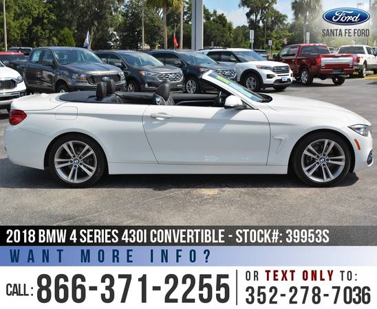 *** 2018 BMW 4 Series 430i *** Bluetooth - Leather Seats - SiriusXM for sale in Alachua, FL – photo 23