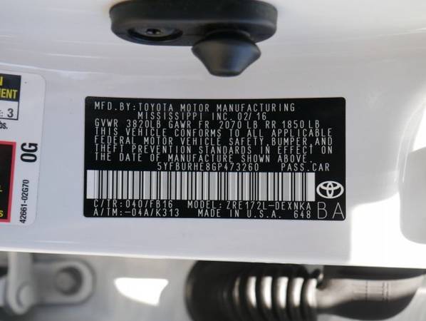 2016 Toyota Corolla LE SKU:GP473260 Sedan for sale in Hayward, CA – photo 22