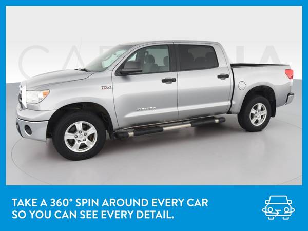 2012 Toyota Tundra CrewMax Pickup 4D 5 1/2 ft pickup Silver for sale in Lakeland, FL – photo 3