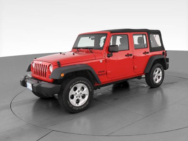 2015 Jeep Wrangler Unlimited Sport S SUV 4D suv Red - FINANCE ONLINE... for sale in New Haven, CT – photo 3