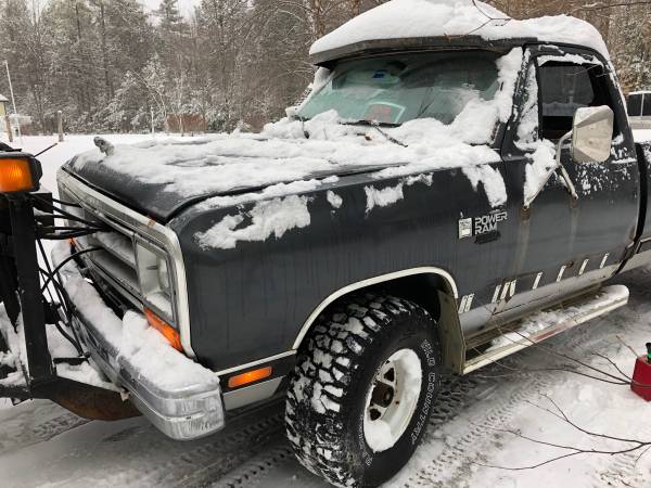 Plow Truck 87 Ram Fisher plow Best offer gets it Vintage no low for sale in Naples, ME – photo 18