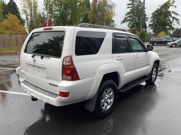 White 2004 Toyota 4Runner Sport Edition 4WD 4dr SUV Cruise Control for sale in Lynnwood, WA – photo 5
