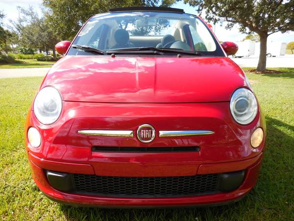 2012 Fiat 500 Convertible 34k Miles Automatic Leather 29/33 mpgs... for sale in Fort Myers, FL – photo 4