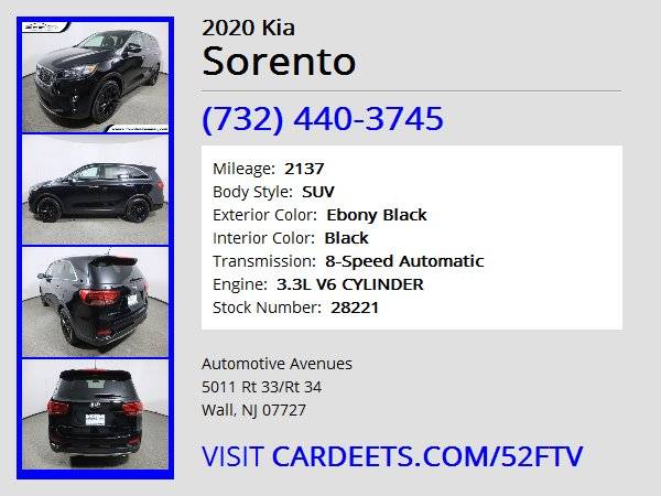 2020 Kia Sorento, Ebony Black - - by dealer - vehicle for sale in Wall, NJ – photo 22