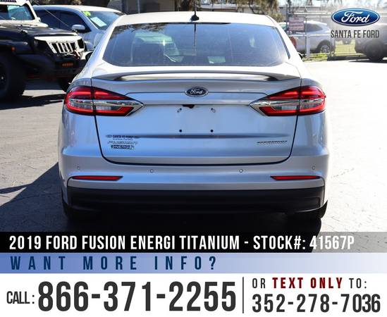 2019 Ford Fusion Energi Titanium Leather Seats - Sunroof for sale in Alachua, FL – photo 6